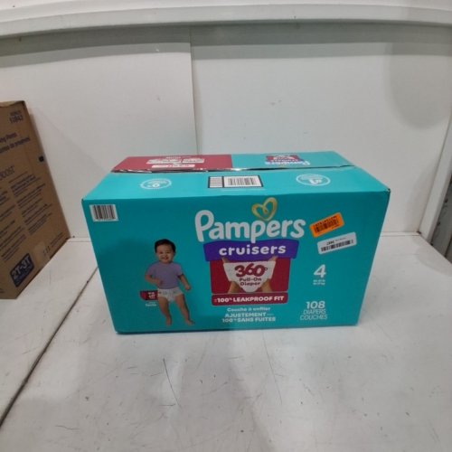 108PK PAMPERS CRUISERS 360° 100% LEAKPROOF FIT DIAPERS - SIZE 4 (23 - 37LBS) image 2