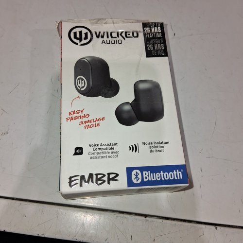 WICKED AUDIO EMBR TRUE WIRELESS HEADPHONES - BLACK (MODEL: WI-TW5050-CA) image 5