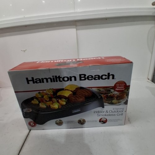 HAMILTON BEACH HEALTHSMART INDOOR/OUTDOOR GRILL (MODEL: 31605N) image 5