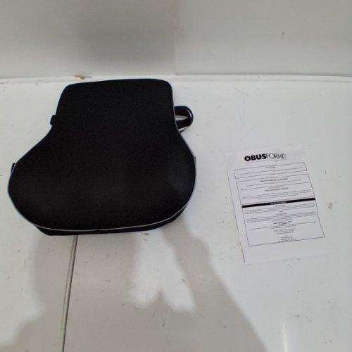 OBUSFORME MEMORY FOAM LUMBAR SUPPORT PILLOW - 17.5" X 15.6" X 5" - BLACK image 2