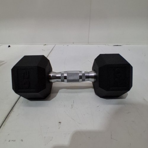 CAP BARBELL HANDLE HEX DUMBBELL - 20LBS - BLACK/CHROME (MODEL: SDRIS-020) image 2