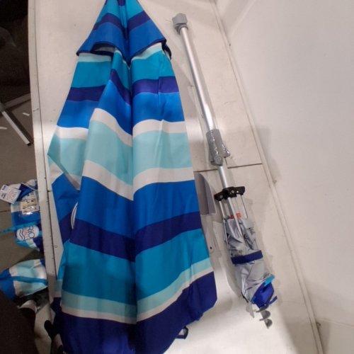 RIO BEACH UMBRELLA WITH ANCHOR - 7.5 FT - BLUE (MODEL: 1985294) image 3
