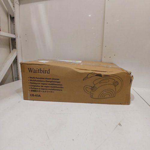 WAITBIRD MULTI-PURPOSE STEAM CLEANER FOR HOME USE - 110-120V - 1500W - 38 OZ TANK - WHITE/BLACK (MODEL: CB-03A) image 4