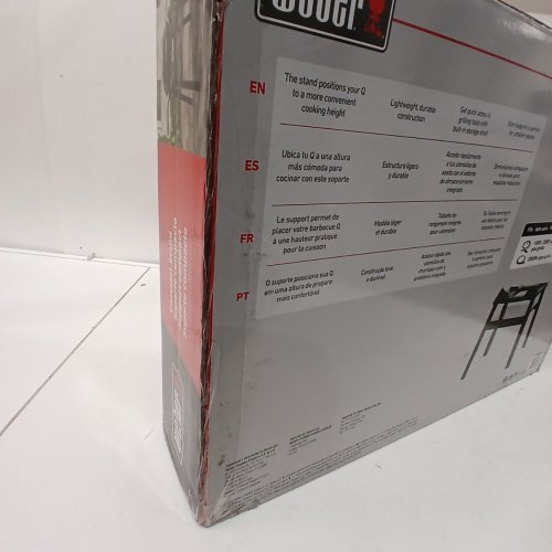 WEBER Q LIGHTWEIGHT DURABLE COMPACT METAL BBQ STAND - BLACK (MODEL: 3400262) image 4
