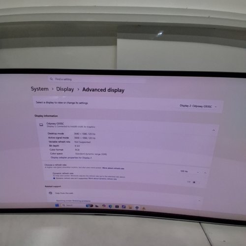 SAMSUNG ODYSSEY G93SC SERIES OLED CURVED GAMING MONITOR - 49", 240HZ, 0.03MS DELAY, FREESYNC PREMIUM PRO - SILVER (MODEL: S49CG932SN) image 5