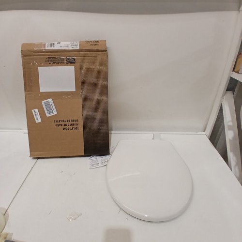BEMIS ECONOMY PLASTIC ROUND TOILET SEAT - 17" - WHITE (MODEL: 730SLEC 000) image 2