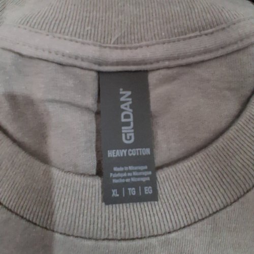 3PK MEN'S GILDAN HEAVY COTTON CREW NECK SHORT SLEEVE T-SHIRT - XL - GREY image 2