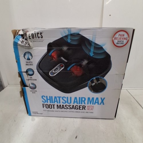 HOMEDICS SHIATSU AIR MAX WITH HEAT FOOT MASSAGER - BLACK (MODEL: FMS-307HJ) image 4