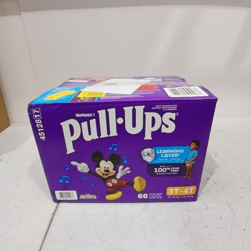 66PK HUGGIES PULL-UPS DISPOSABLE TRAINING PANTS - SIZE 3T-4T - DISNEY MICKEY MOUSE image 3