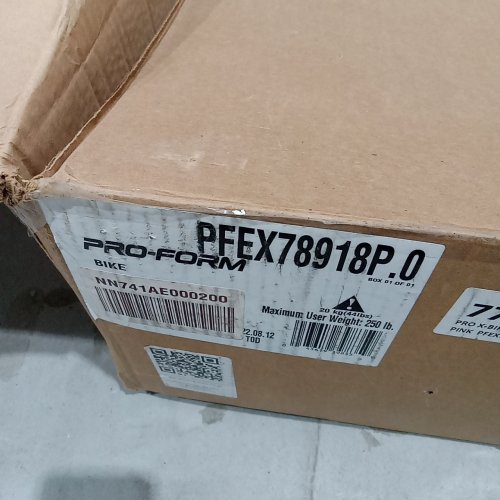 PROFORM X BIKE ULTRA-QUIET FOLDING EXERCISE BIKE WITH HEART RATE AND LCD MONITOR - PINK - (MODEL: ‎PFEX78918P) image 2