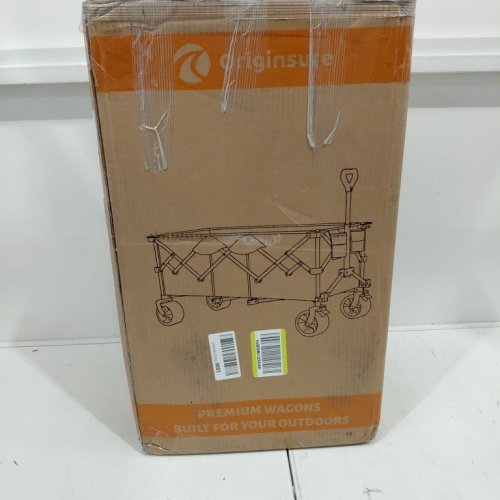 ORIGINSURE HEAVY DUTY FOLDING COLLAPSIBLE WAGON CART WITH BIG ALL-TERRAIN WHEELS - 560LB WEIGHT CAPACITY - 300L - 48" - BLACK (MODEL: OS5004-FW300BLA) image 4