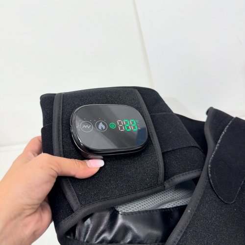 BINGONE RECHARGEABLE HEATED MASSAGE SUPPORT BRACE - 47.2" OSFM - BLACK image 2
