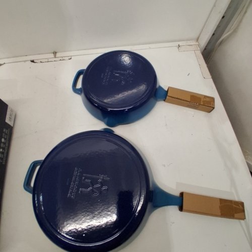 2PC HENCKELS SKILLETS PAN SET - 10", 12" - BLUE (MODEL: 1353580) image 5