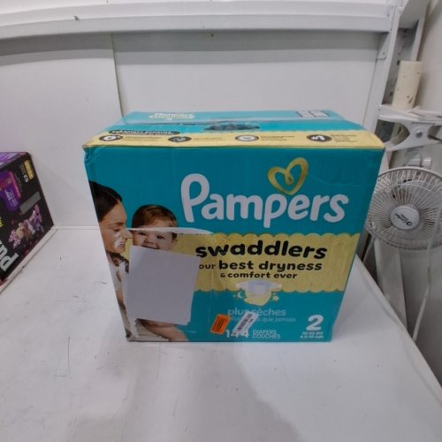144PK PAMPERS SWADDLERS DISPOSABLE BABY DIAPERS - SIZE 2 (10-22LBS) image 3