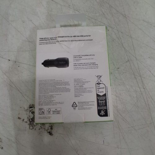 BELKIN BOOSTCHARGE DUAL USB-C CAR CHARGER - 24W - BLACK (MODEL: CCB001) image 5