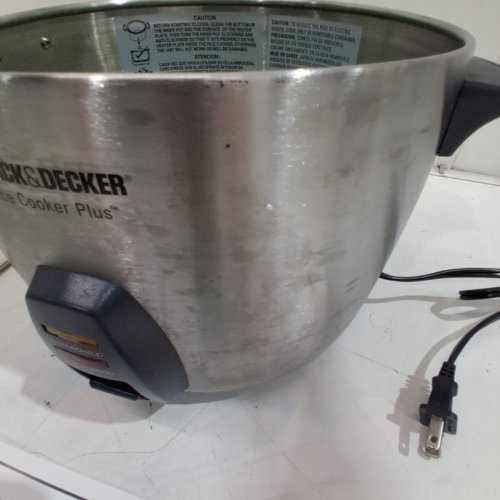 BLACK+DECKER RICE COOKER AND STEAMER STAINER - 700W - 120 V - STAINLESS STEEL/BLACK (MODEL: RC866C) image 5