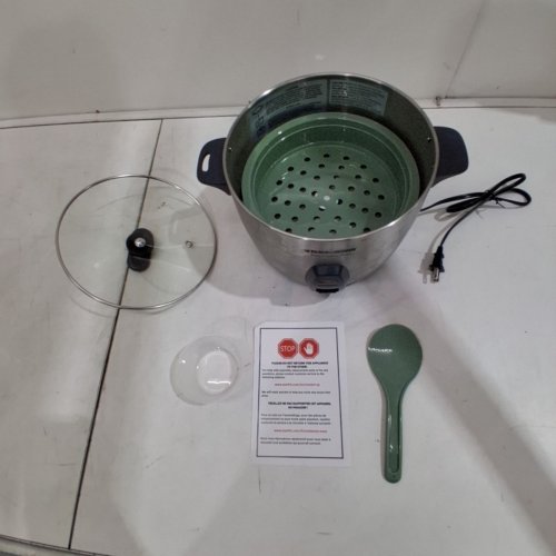 BLACK+DECKER RICE COOKER AND STEAMER STAINER - 700W - 120 V - STAINLESS STEEL/BLACK (MODEL: RC866C) image 6