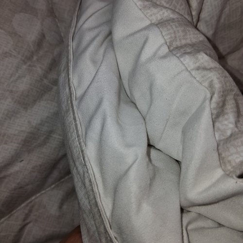 6PC JENNIFER ADAMS REVERSIBLE ALL SEASON COMFORTER BEDDING SET - QUEEN- TAN/WHITE (STYLE: 1796280) image 4