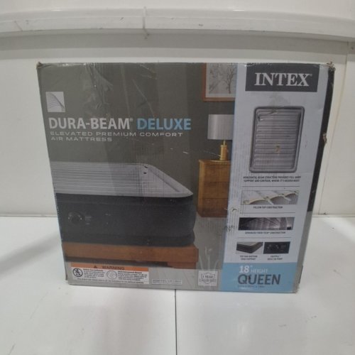 INTEX DURA BEAM DELUXE ULTRA 18" - QUEEN - GREY / BLACK image 5