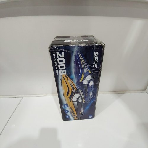 DEERC HIGH SPEED REMOTE CONTROL BOAT - 32+ KPH - BLUE / YELLOW (MODEL: 2008) image 4