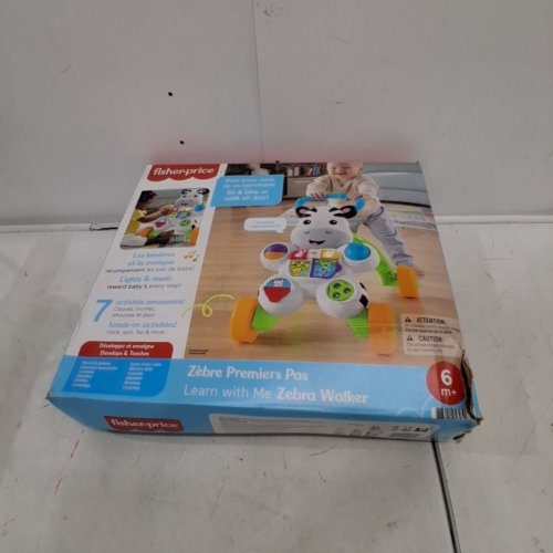 *FRENCH VERSION* FISHER-PRICE LEARN WITH ME ZEBRA WALKER BABY TOY WITH MUSIC & LIGHTS - MULTICOLOUR (MODEL: DLD96) image 5
