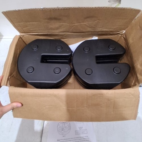 6PK CANOPY WEIGHTS WITH NO-PINCH DESIGN - 10LBS EACH - BLACK (MODEL: U0040) image 3