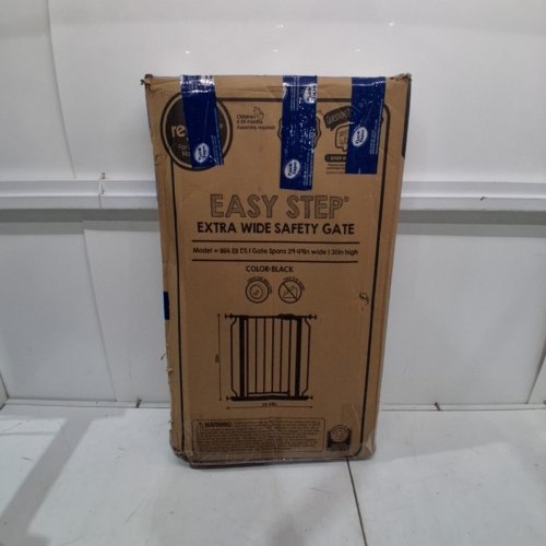 REGALO EASY STEP EXTRA WIDE SAFETY GATE - 29-49" X 30" - BLACK (MODEL: 1164 EB DS) image 5