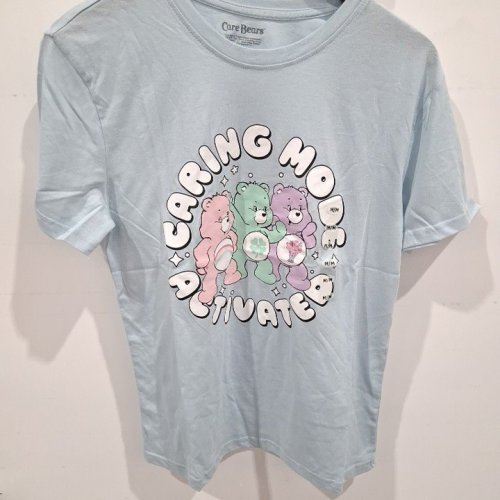 WOMEN'S CARE BEARS GRAPHIC T-SHIRT - MEDIUM - LIGHT BLUE image 2