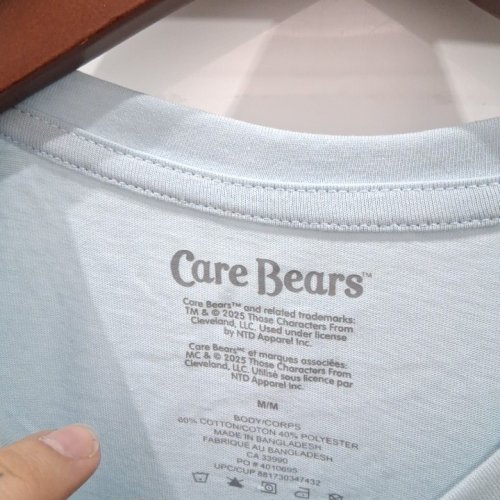 WOMEN'S CARE BEARS GRAPHIC T-SHIRT - MEDIUM - LIGHT BLUE image 3