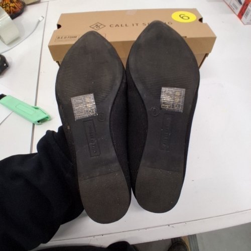 WOMEN'S CALL IT SPRING POINTED TOE BALLERINA SHOES - 6 - BLACK (STYLE: 1788206) image 3