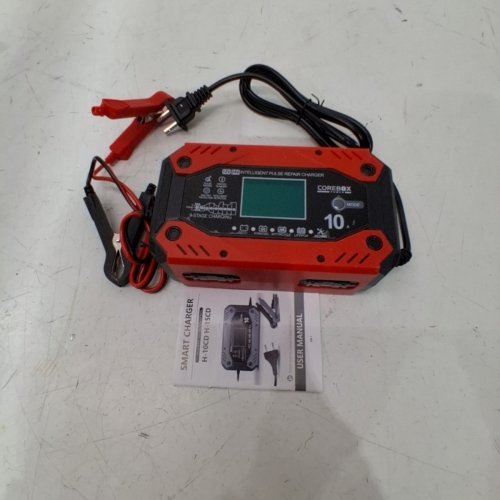 YONHAN BATTERY CHARGER AND MAINTAINER - 12V 10A / 24V 5A - RED/BLACK (MODEL: H-10CD) image 2