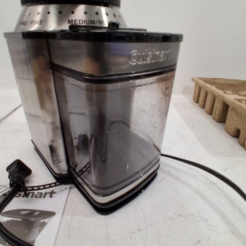 CUISINART AUTOMATIC 18-POSITION BURR COFFEE GRINDER - 18 CUP CAPACITY - STAINLESS STEEL (MODEL: DBM-8C) image 4