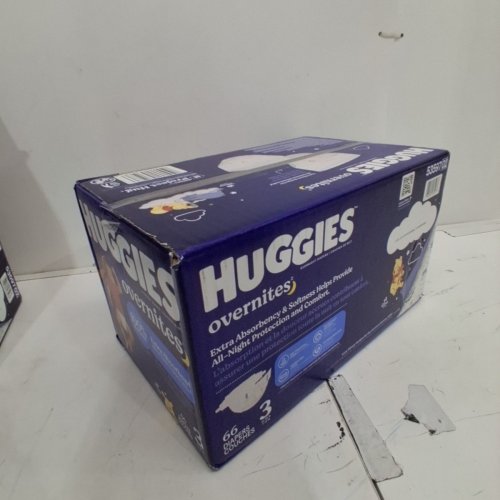 66PK HUGGIES OVERNITES EXTRA ABORBENCY NIGHTTIME BABY DIAPERS - SIZE3 - WINNIE THE POOH (MODEL: 53597) image 2