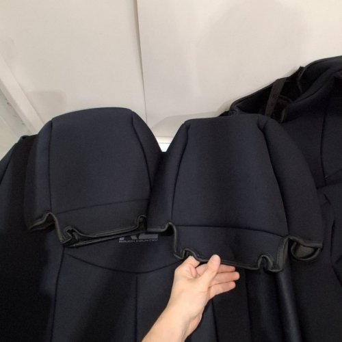 7PC ROUGH COUNTRY AUTOMOTIVE SEAT COVER SET - FITS VARIOUS VEHICLES BLACK image 4