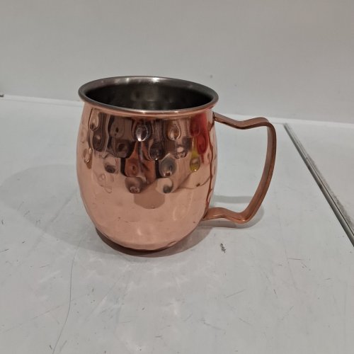 COPPER-PLATED STAINLESS MOSOW MULE MUG - 16 OZ - COPPER/SILVER (ITEM: NBM MULE) image 3
