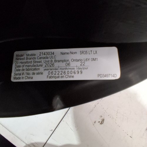 GRACO SNUGRIDE 35 LITE LX INFANT CAR SEAT - 35LB MAX- BLACK/GREY (MODEL: 2143034) image 2