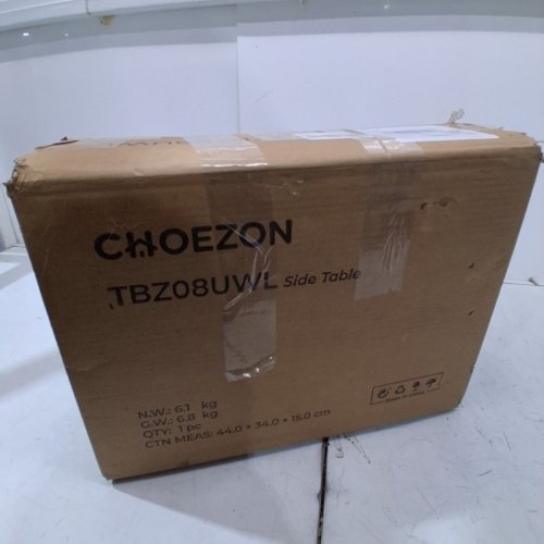 CHOEZON FARMHOUSE NARROW SIDE TABLE WITH CHARGING STATION - WHITE - (MODEL: TBZ08UWL) image 4