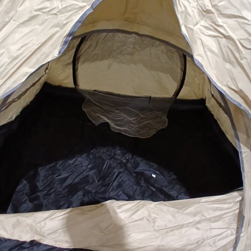 INTEXCA LIGHTWEIGHT POP-UP CAMPING TENT WITH CARRY BAG - 1-2 PERSON - BEIGE image 3