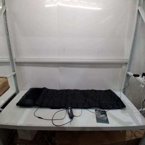 HIMOUTA FULL BODY MASSAGE MAT WITH ADJUSTABLE HEAT & INTENSITY LEVELS - 63" X 20" - BLACK (MODEL: SL-601D) image 3