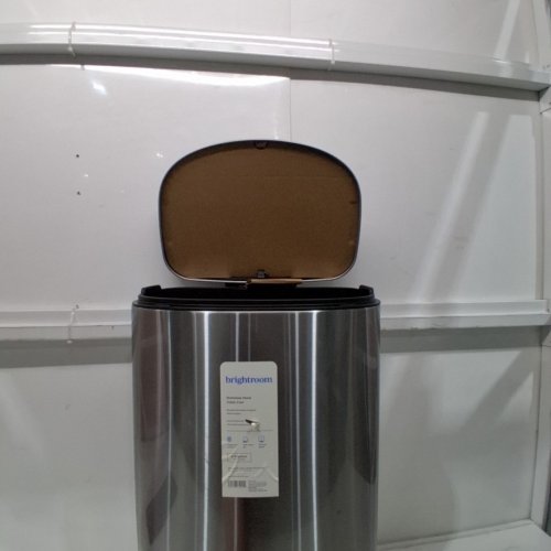 BRIGHTROOM D-SHAPE STAINLESS STEEL TRASH CAN - 45L/13GAL (MODEL: 002-01-5190) image 3