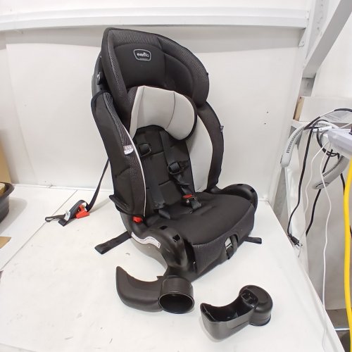 EVENFLO CHASE PLUS 2-IN-1 BOOSTER CAR SEAT FOR KIDS, 5-POINT HARNESS CONVERTS TO HIGH BACK BOOSTER - HURON/BLACK/GREY (MODEL: 30712344C) image 4