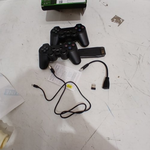 LINIREAU 4K RETRO GAMING CONSOLE EMULATOR WITH PS2-STYLE 2.4G WIRELESS CONTROLLERS - BLACK image 2
