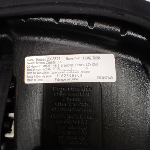 GRACO C20 TRANZITIONS 3-IN-1 HARNESS BOOSTER CAR SEAT - 100LBS MAX/CAP - BLACK (MODEL: 2035724) image 2