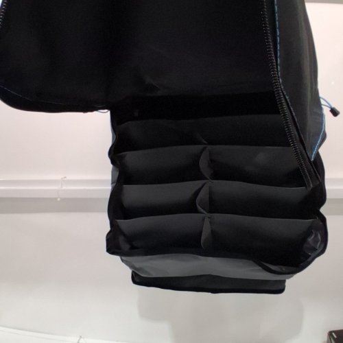 THULE OUTDOOR FOLDABLE TRAVEL SHOE ORGANIZER WITH BUILT IN VENTILATION - 4"X 18"X 8" - BLACK (MODEL: 306925) image 3