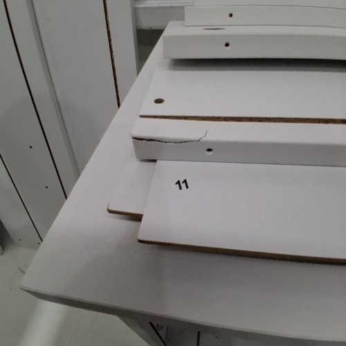 NIGHTSTAND 3 TIER DRESSER - WHITE - 26" X 22" image 8