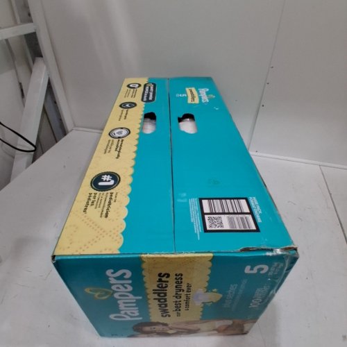 100PK PAMPERS SWADDLERS 100% LEAKPROOF DISPOSABLE BABY DIAPERS - SIZE 5 image 2