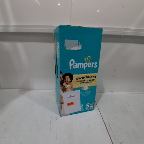 100PK PAMPERS SWADDLERS 100% LEAKPROOF DISPOSABLE BABY DIAPERS - SIZE 5 image 4