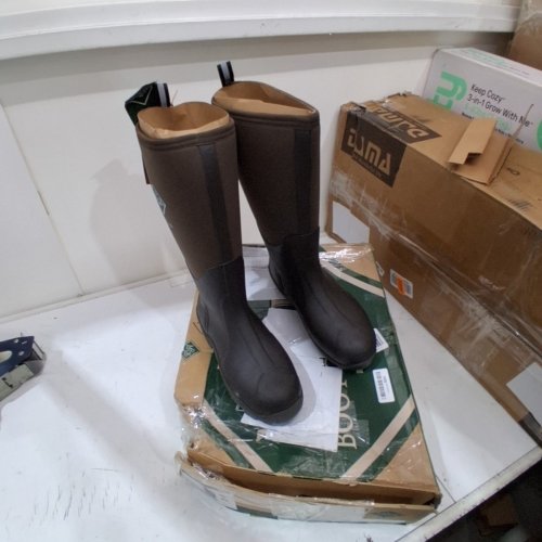 MENS MUCK WETLAND WATERPROOF RUBBER/NEOPRENE BOOTS - SIZE 11 - BROWN/BLACK (STYLE: WET998K) image 2