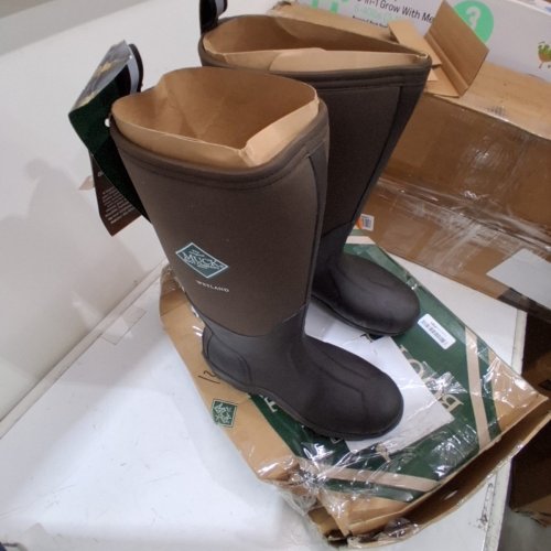 MENS MUCK WETLAND WATERPROOF RUBBER/NEOPRENE BOOTS - SIZE 11 - BROWN/BLACK (STYLE: WET998K) image 3