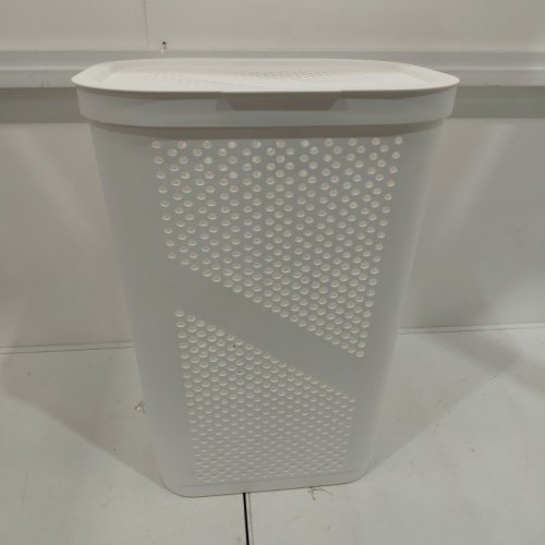 MINDREAD LIGHTWEIGHT LAUNDRY HAMPER WITH LID - 60L - WHITE (MODEL: HBIN60-WHT) image 3